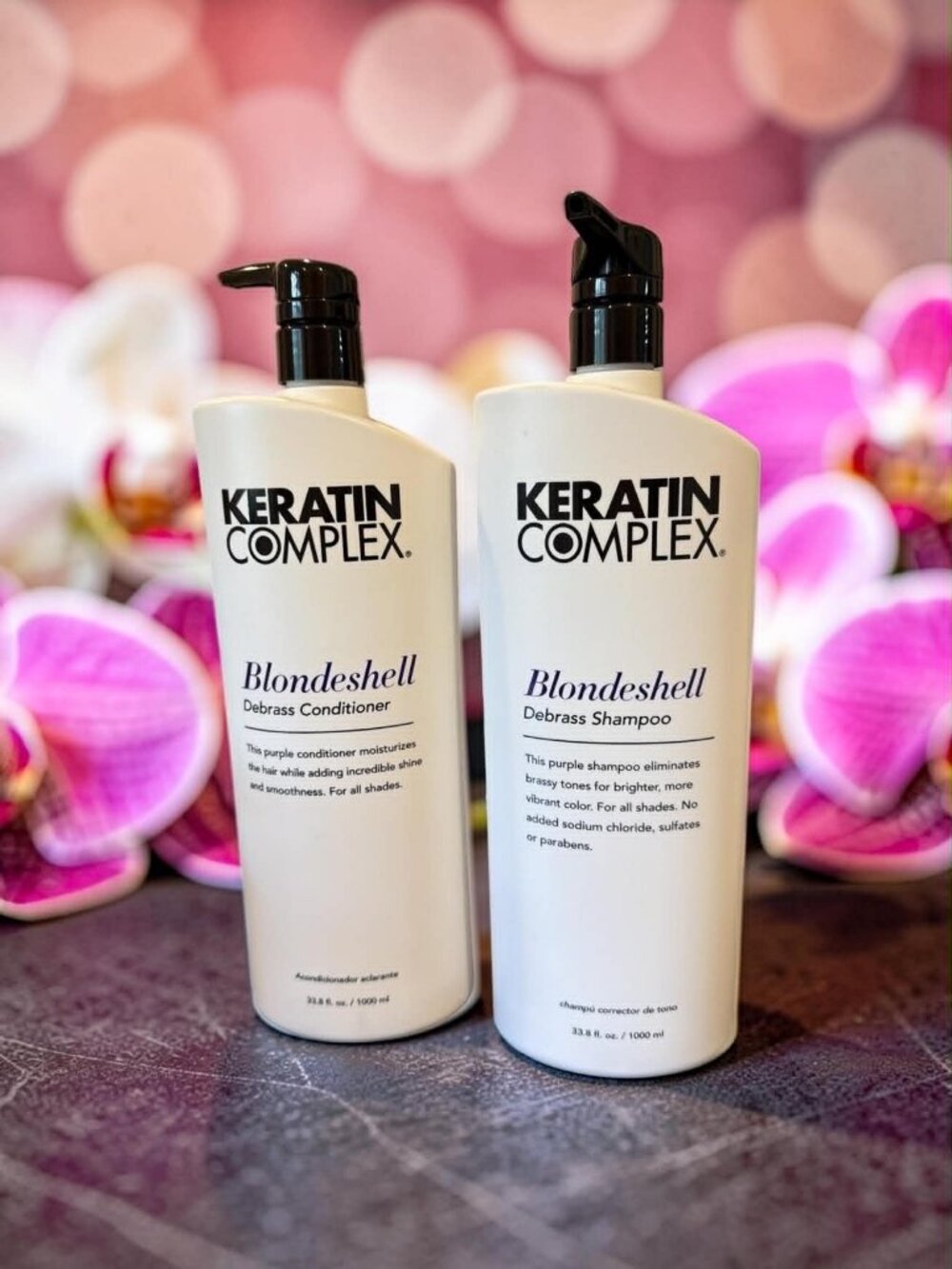 Keratin Complex Blondeshell Debrass Shampoo & Conditioner  33.8 oz Liter